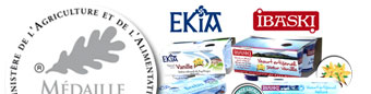 Médaille d'argent 2013 pour 2 yaouts (lait de vache/vanille, lait de brebi nature)